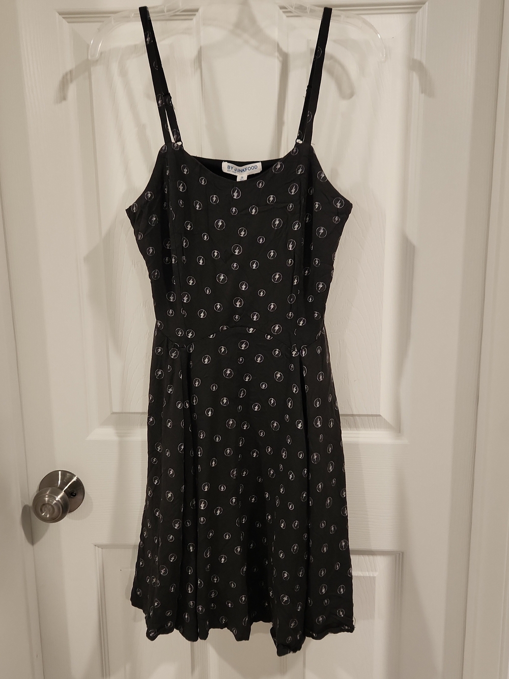 Hot Topic Rock By Junkfood The Flash Dress Women Small Gray Lightening Bolt Mini